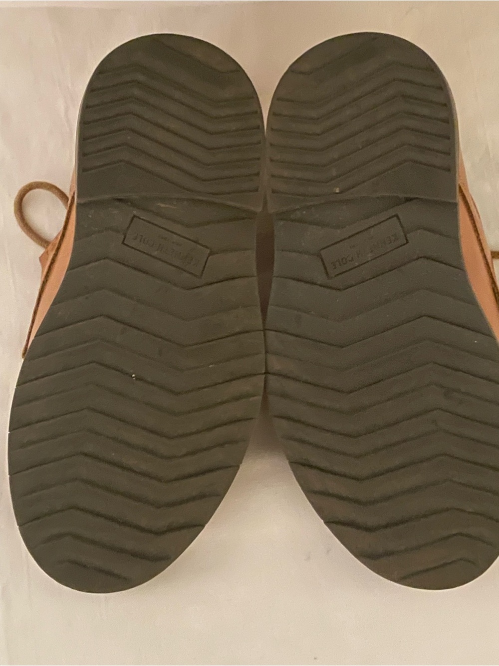 Kenneth Cole Boys Tan Lace-Up Dress Shoes - Picture 3 of 5